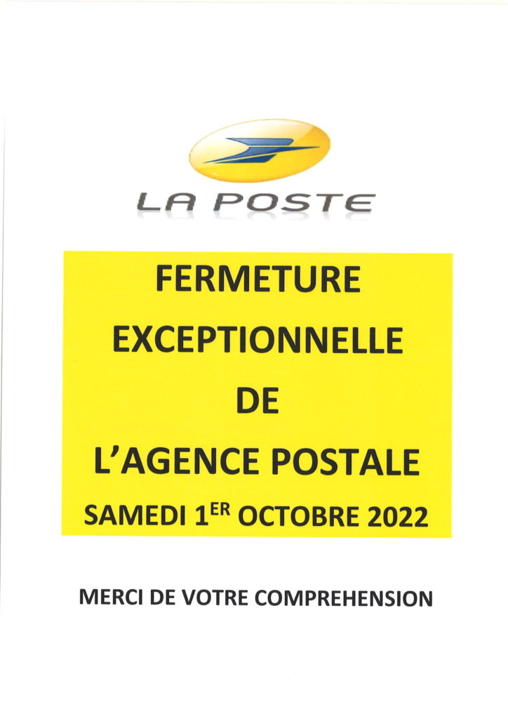 Affiche Fermeture Exceptionnelle Condorcet